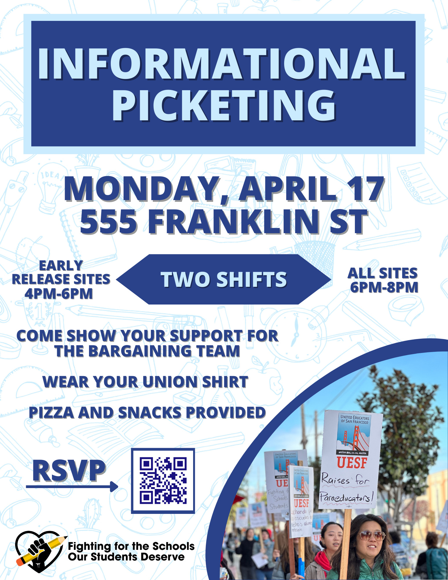 United Educators of San Francisco April 17 Informational Picket